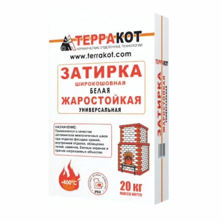 Затирка жаростойкая для заделки швов на печи