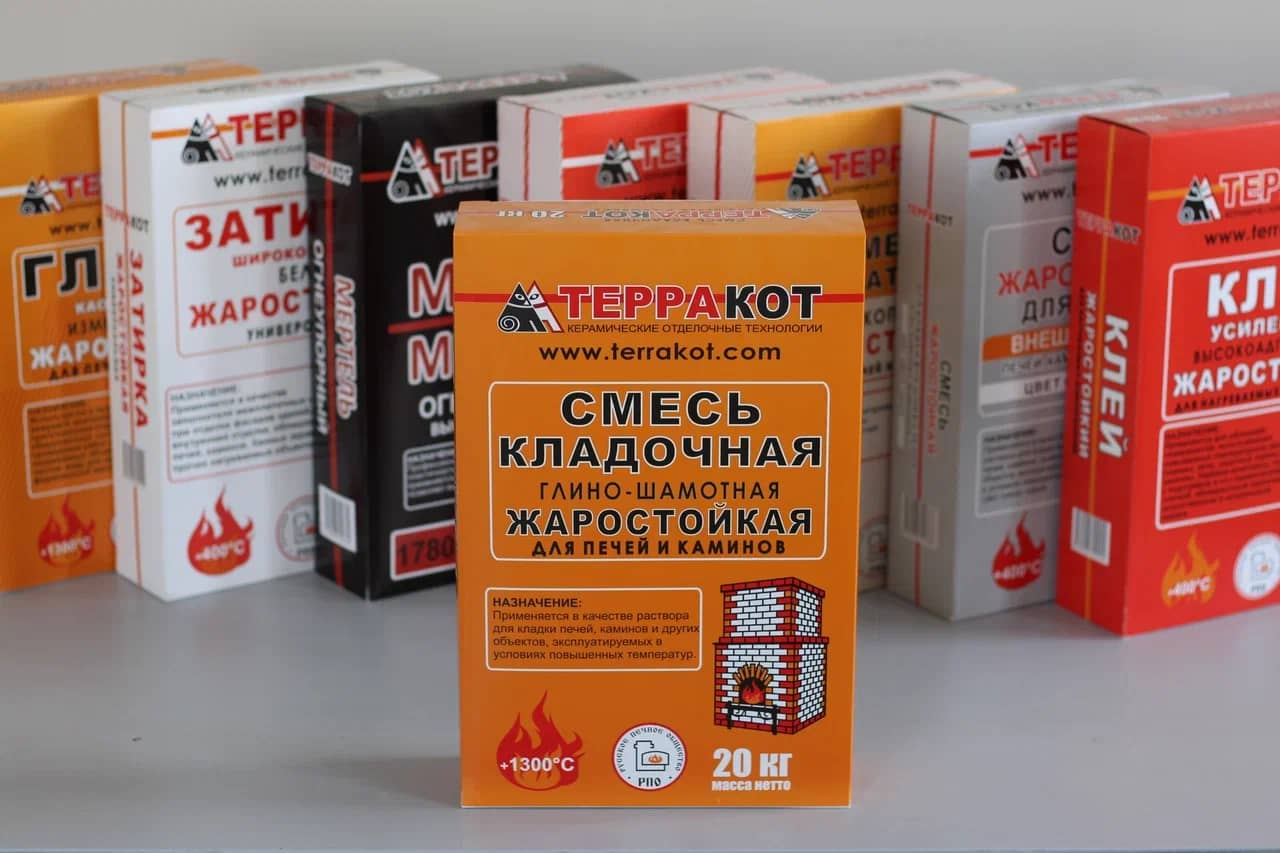 Терракот шамотная глина для жаростойких смесей
