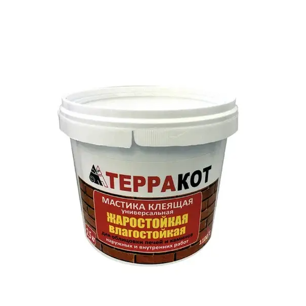 Мастика Терракот жаростойкая для каминов и печей