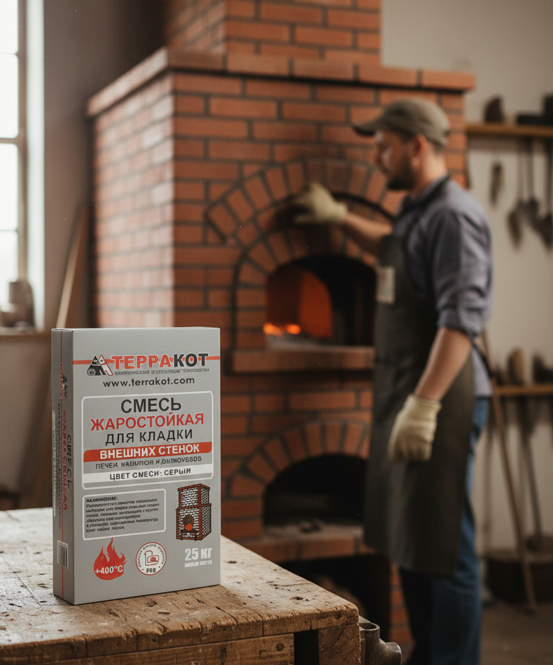 чем затирать кирпичную печь