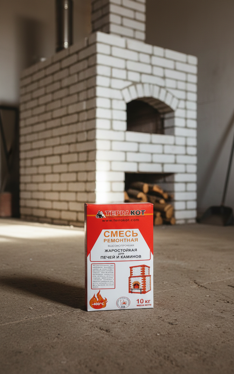 жаропрочная смесь для ремонта камина
