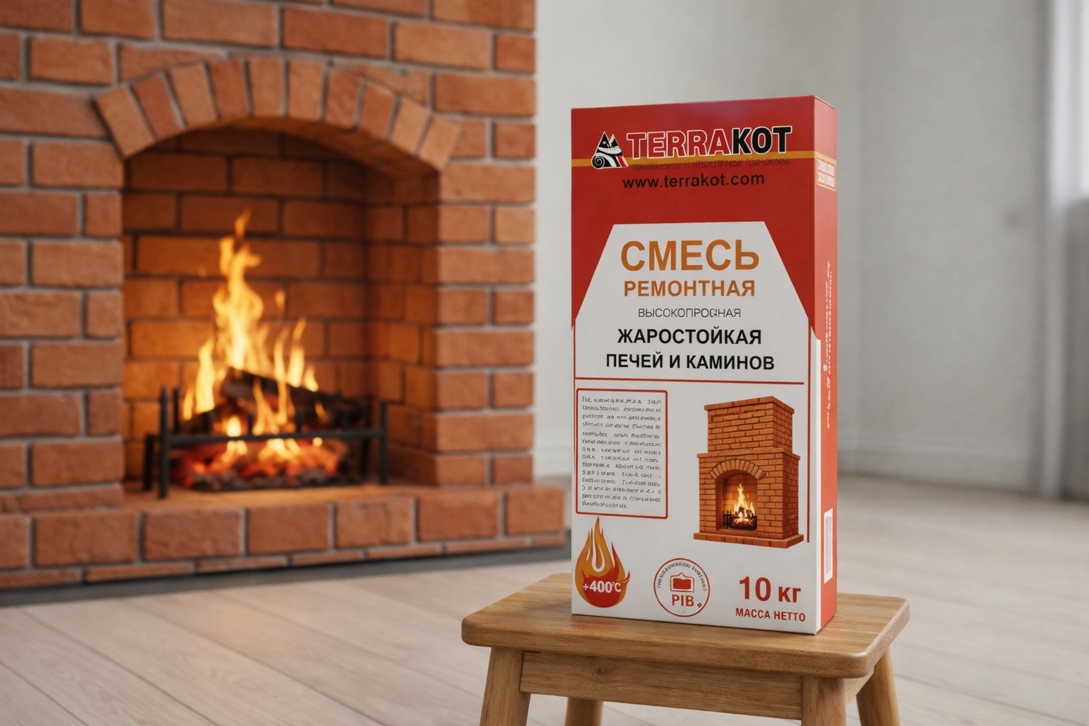 смесь для заделки трещин в печи